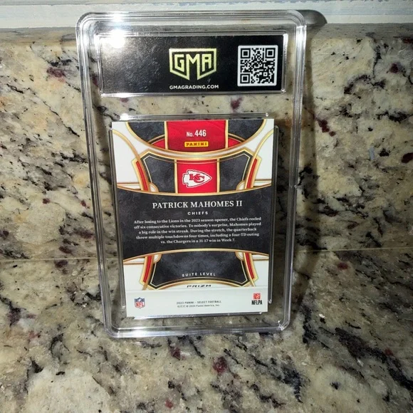 Panini Select Trading Card - Red and Silver